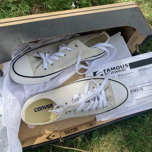 Yellow converse canvas shoes - never worn